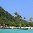 Long-Tail boats à ko Phi Phi Don