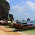 Long-Tail boats à Pra Nang Beach